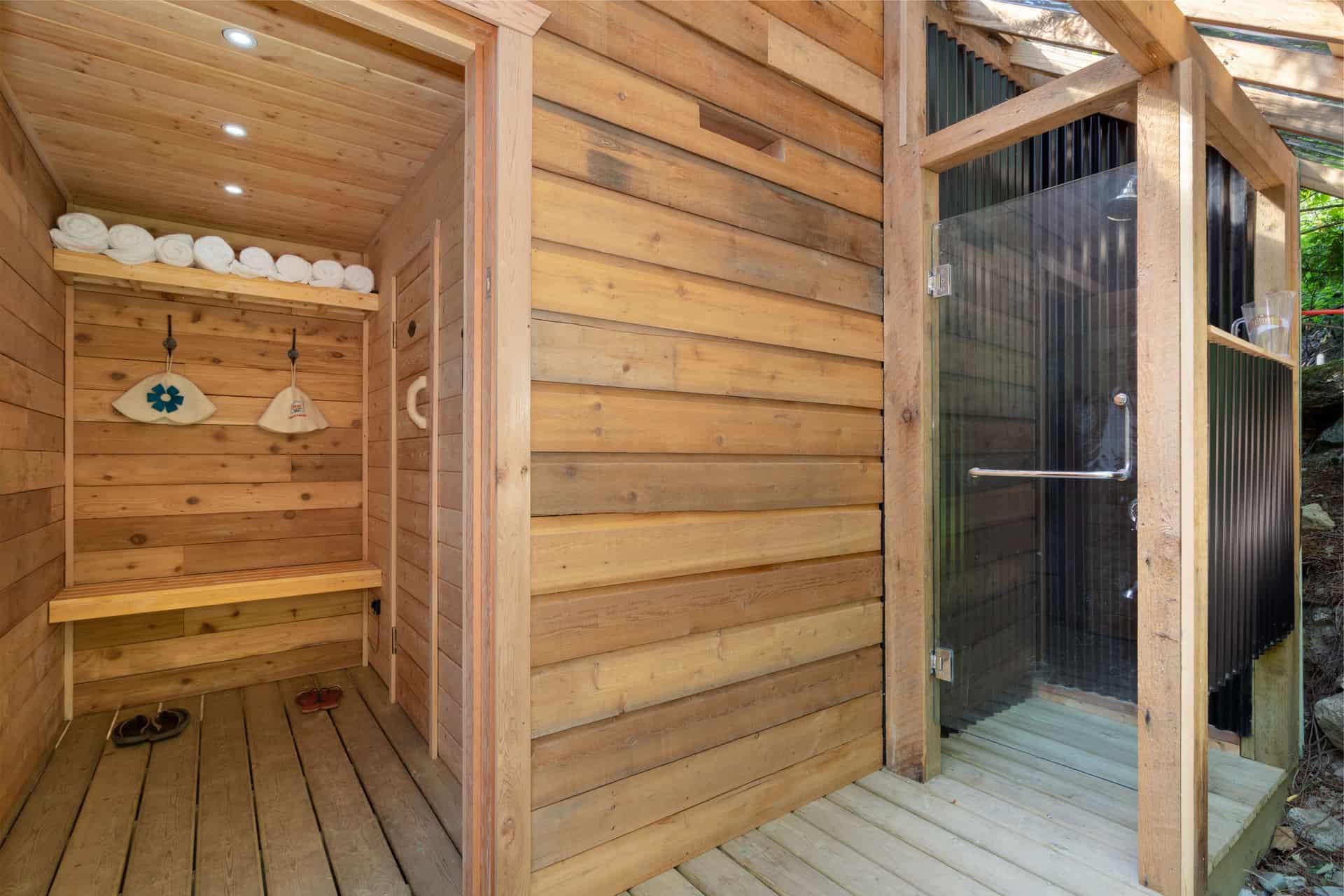 1350 Sauna Outdoor Shower - Lynne Venner and Tracey Cruz